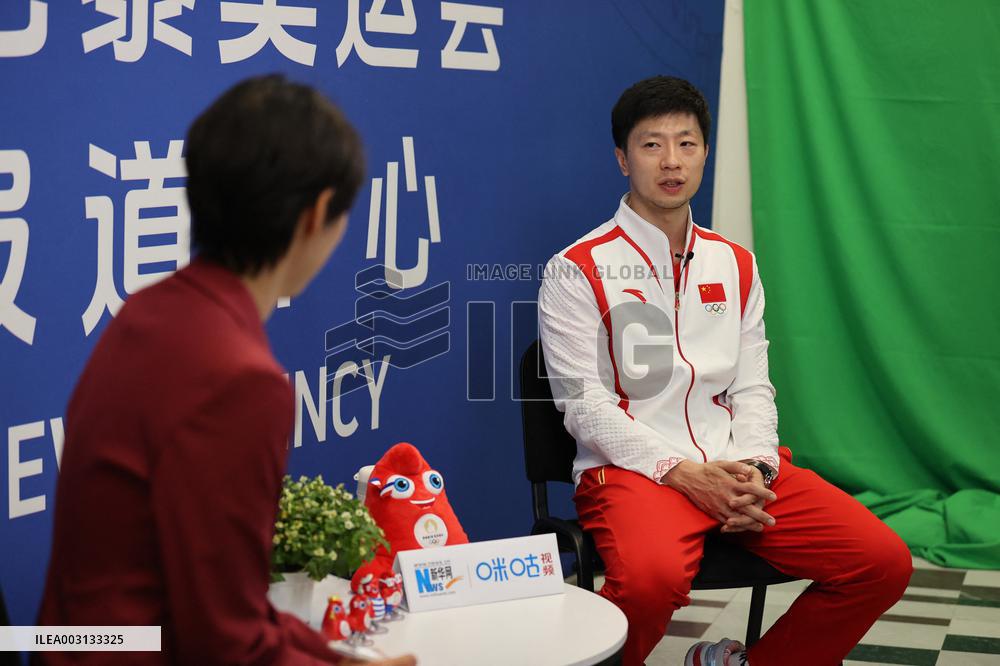 (PARIS2024) FRANCE-PARIS-OLY-TABLE TENNIS-MA LONG-INTERVIEW