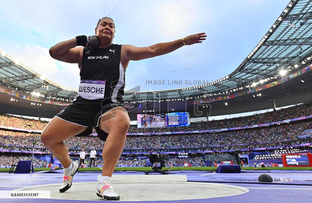 (PARIS2024) FRANCE-PARIS-OLY-ATHLETICS-SHOT PUT-WOMEN