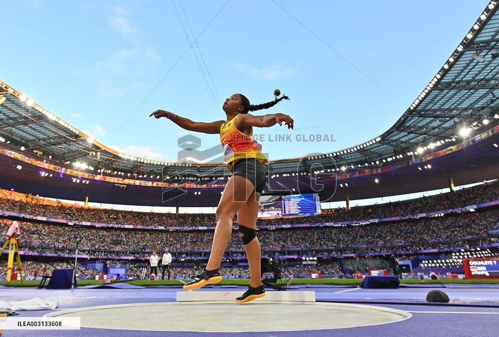 (PARIS2024) FRANCE-PARIS-OLY-ATHLETICS-SHOT PUT-WOMEN