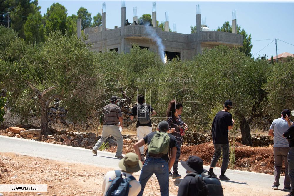 Palestinians Protest Against Israeli Settlements - West Bank