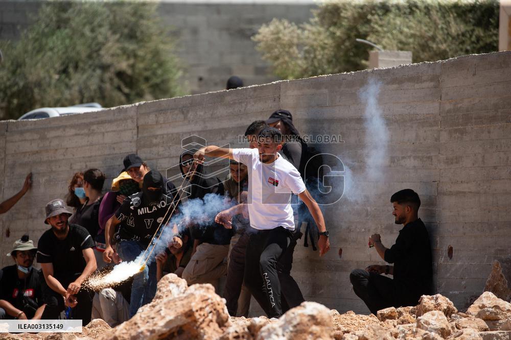 Palestinians Protest Against Israeli Settlements - West Bank