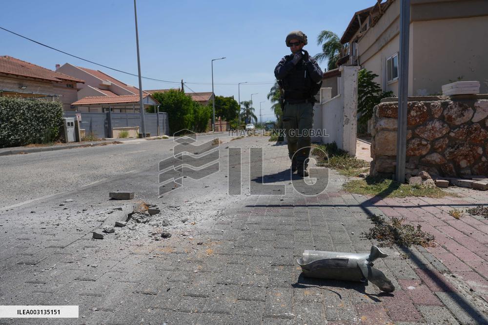 Rocket Attack On Kiryat Shmona From Lebanon