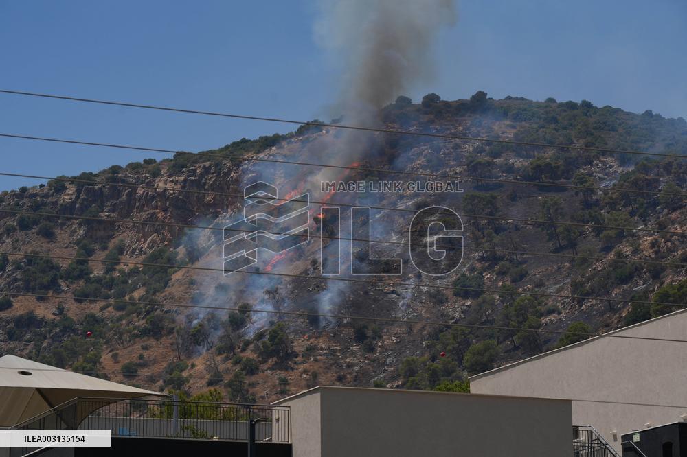 Rocket Attack On Kiryat Shmona From Lebanon