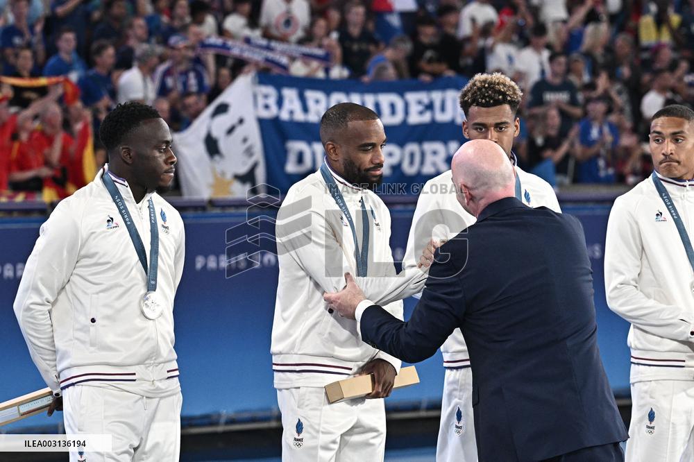 Paris 2024 - Football Podium - Team France Wins Silver
