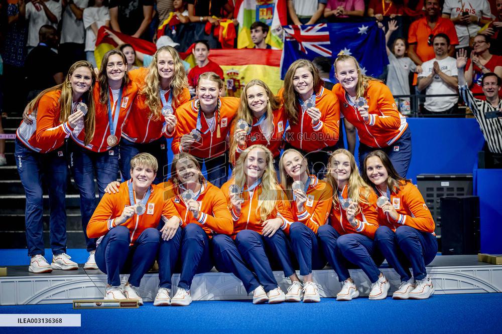 Paris 2024 - Women's Water Polo Medal Ceremony