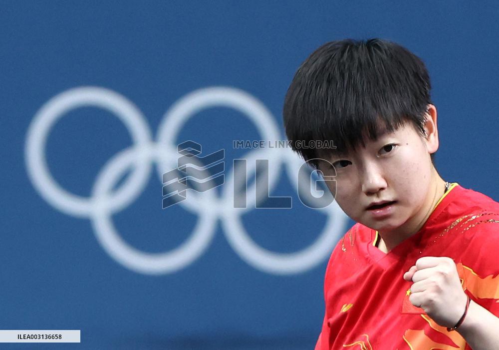 (PARIS2024)FRANCE-PARIS-OLY-TABLE TENNIS