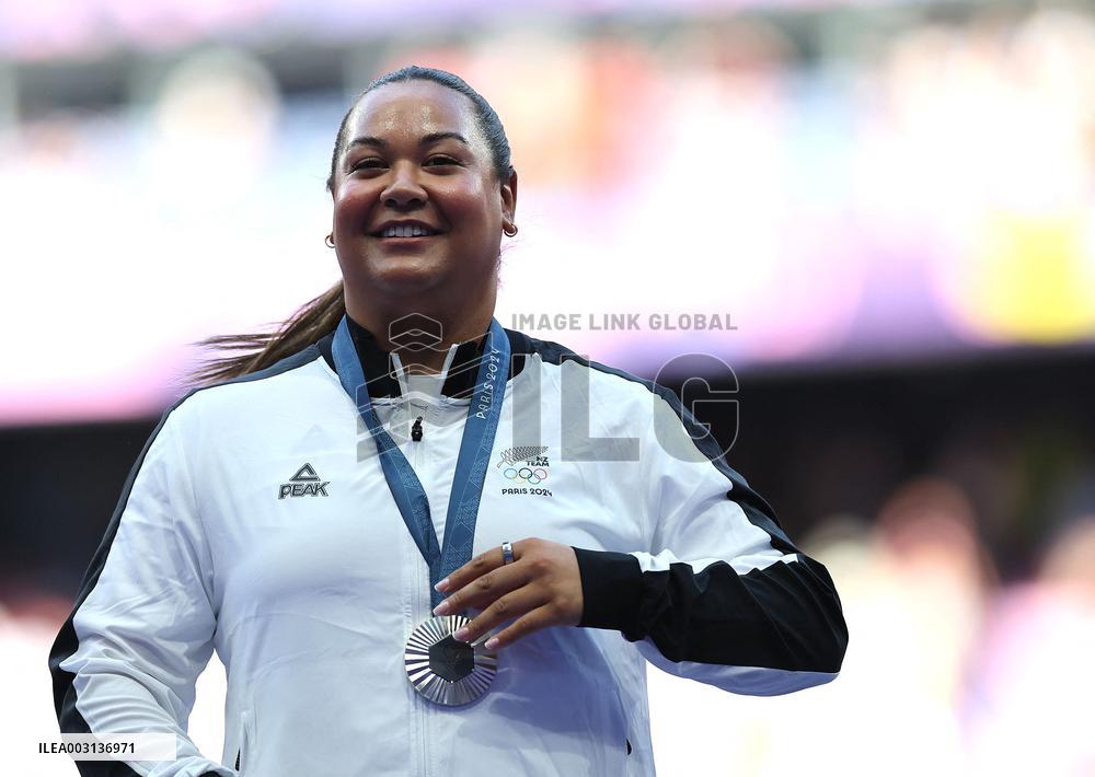 (PARIS2024) FRANCE-PARIS-OLY-ATHLETICS-SHOT PUT-WOMEN
