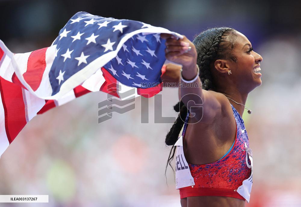 (PARIS2024) FRANCE-PARIS-OLY-ATHLETICS-100M HURDLES-WOMEN