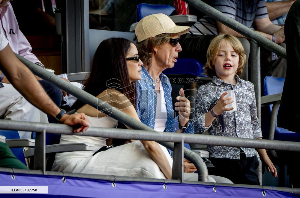 Paris 2024 - Mick Jagger And Family At Athletics Events