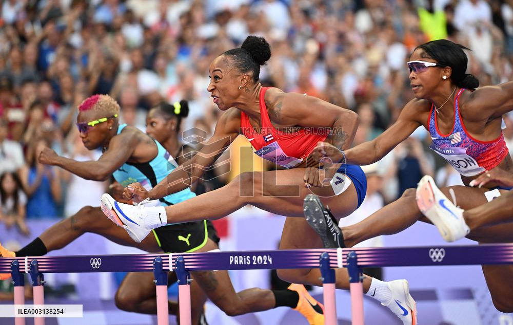 (PARIS2024) FRANCE-PARIS-OLY-ATHLETICS-100M HURDLES-WOMEN