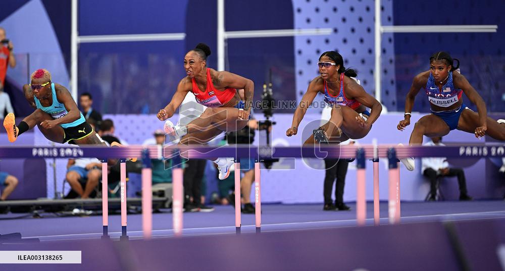 (PARIS2024) FRANCE-PARIS-OLY-ATHLETICS-100M HURDLES-WOMEN