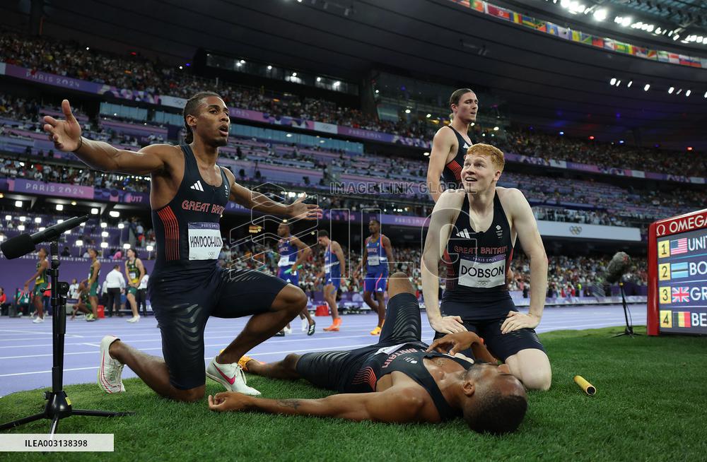(PARIS2024) FRANCE-PARIS-OLY-ATHLETICS-4X400M RELAY-MEN
