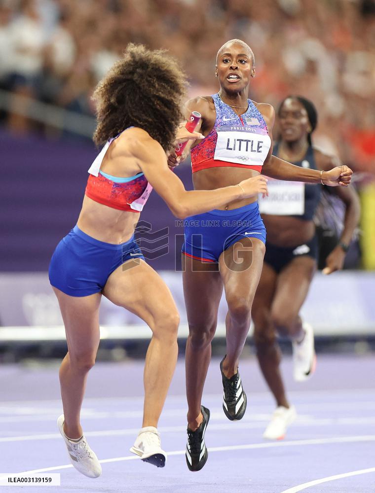 (PARIS2024) FRANCE-PARIS-OLY-ATHLETICS-4X400M RELAY-WOMEN
