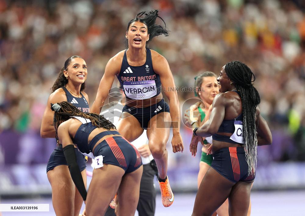 (PARIS2024) FRANCE-PARIS-OLY-ATHLETICS-4X400M RELAY-WOMEN