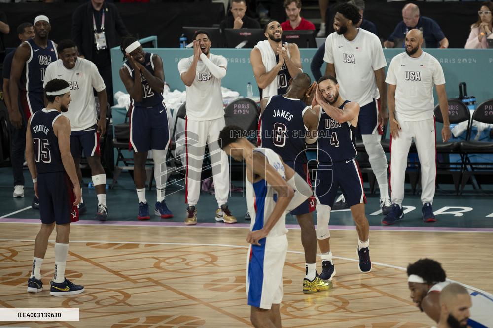 Paris 2024 - The men's Gold Medal basketball between France and USA