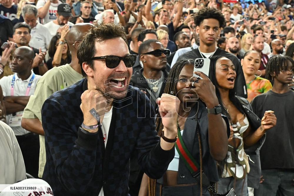 Paris 2024 - Jimmy Fallon At France v USA Basketball Final