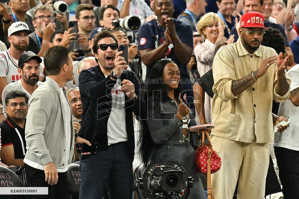 Paris 2024 - Jimmy Fallon At France v USA Basketball Final