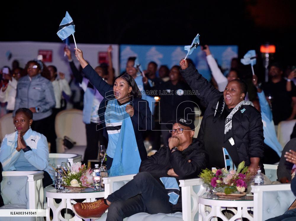 (SP)BOTSWANA-GABORONE-PARIS OLYMPICS-CELEBRATION