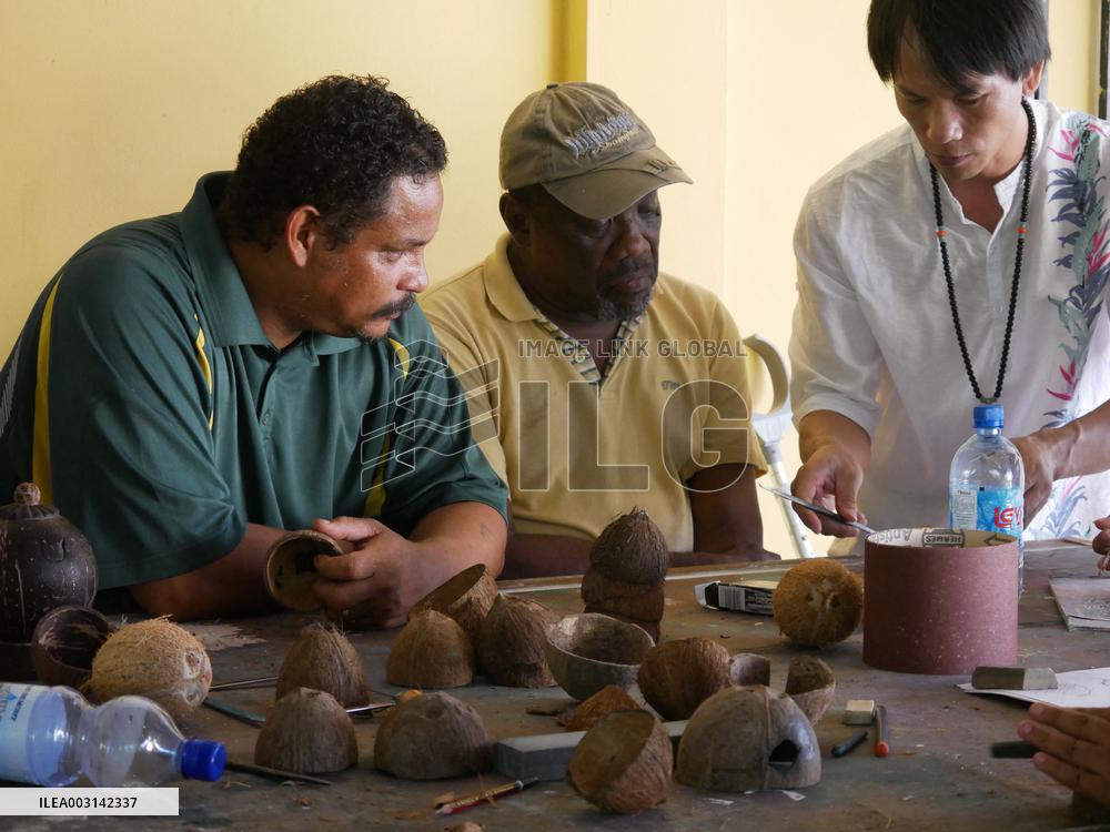 HainanOutlook | Inheritor of coconut shell carving in Hainan dedicates to the innovation and promotion of the art
