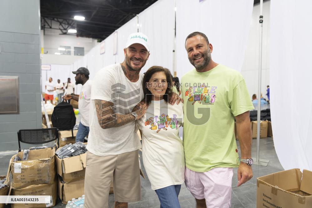 Exclusive - David Beckman And Family Attend Style Saves 14th - Miami