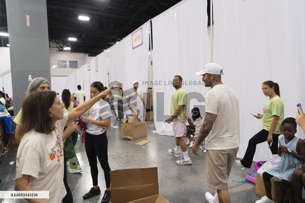 Exclusive - David Beckman And Family Attend Style Saves 14th - Miami