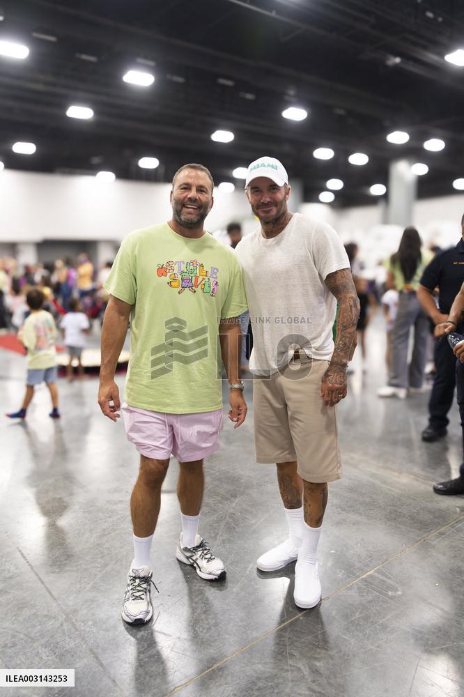 Exclusive - David Beckman And Family Attend Style Saves 14th - Miami