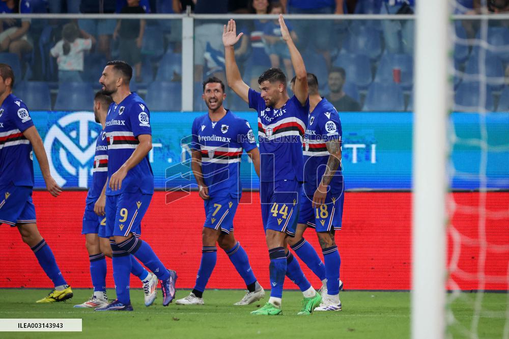 Italian football Coppa Italia match - UC Sampdoria vs Como 1907