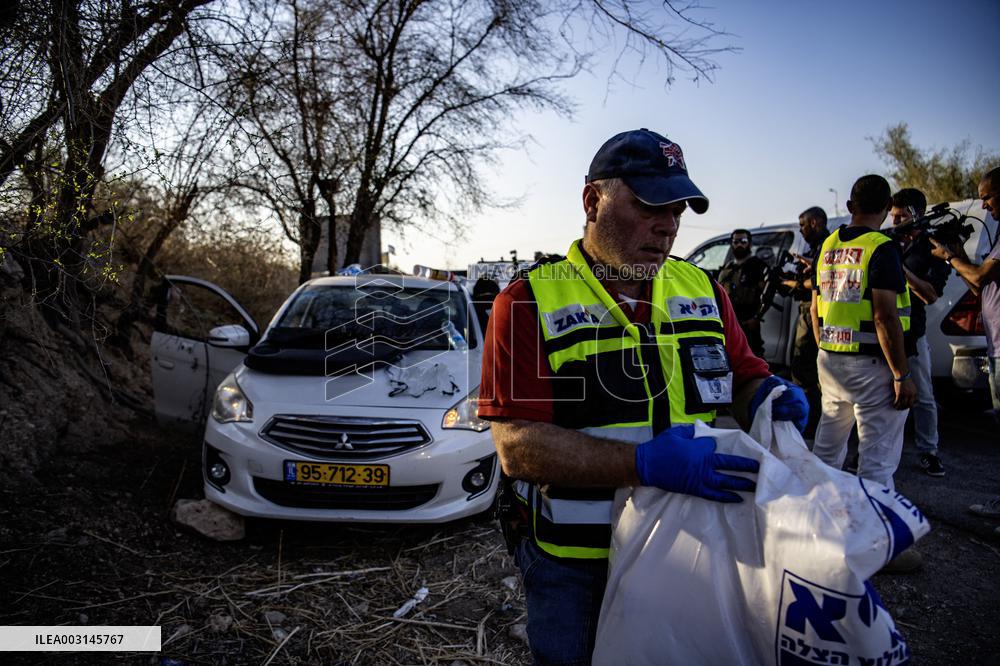 MIDEAST-WEST BANK-SHOOTING-ATTACK