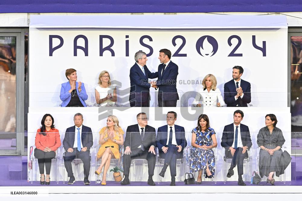 Paris 2024 - The Macrons Attend The Closing Ceremony