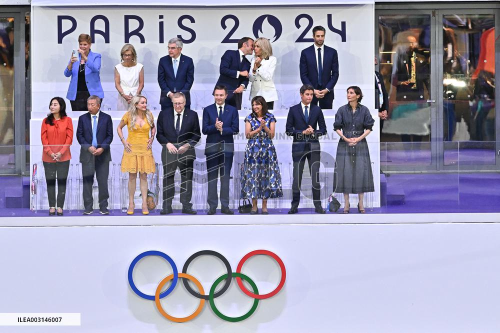 Paris 2024 - The Macrons Attend The Closing Ceremony