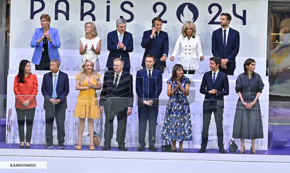 Paris 2024 - The Macrons Attend The Closing Ceremony