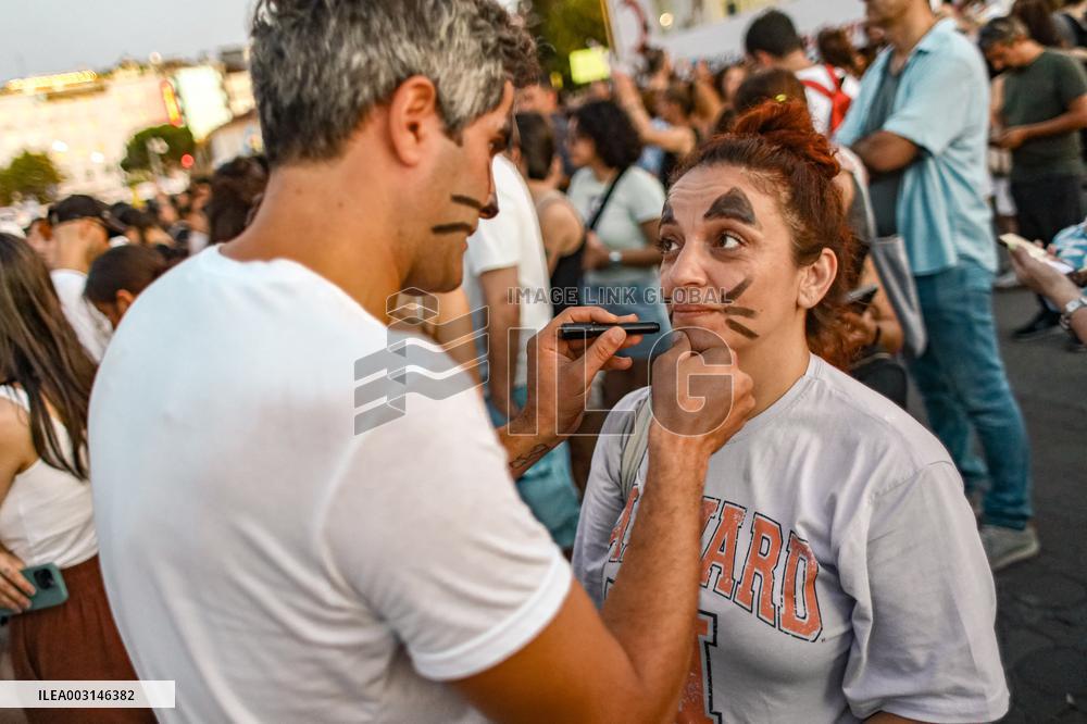 Pro-animal Rights Activists Protest - Istanbul