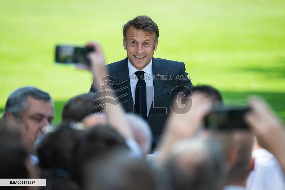 Paris 2024 - Meeting for contributors to the Paris 2024 Olympic Games at the Elysee