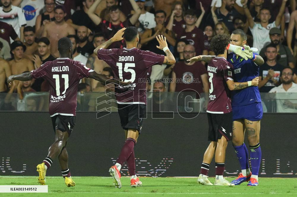 Italian football Coppa Italia match - US Salernitana vs Spezia Calcio
