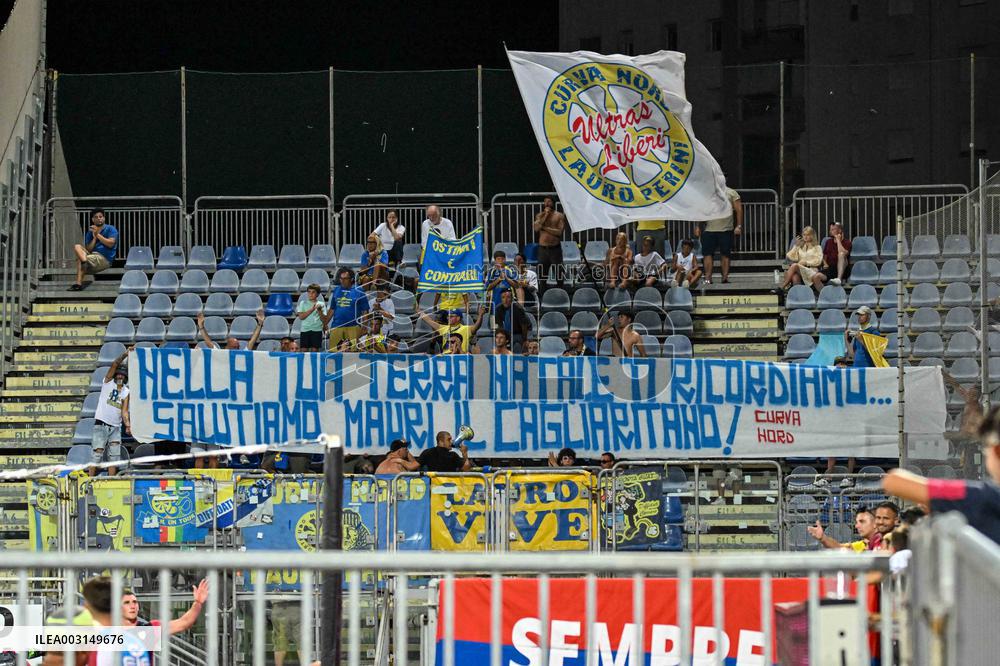 Italian football Coppa Italia match - Cagliari Calcio vs Carrarese Calcio