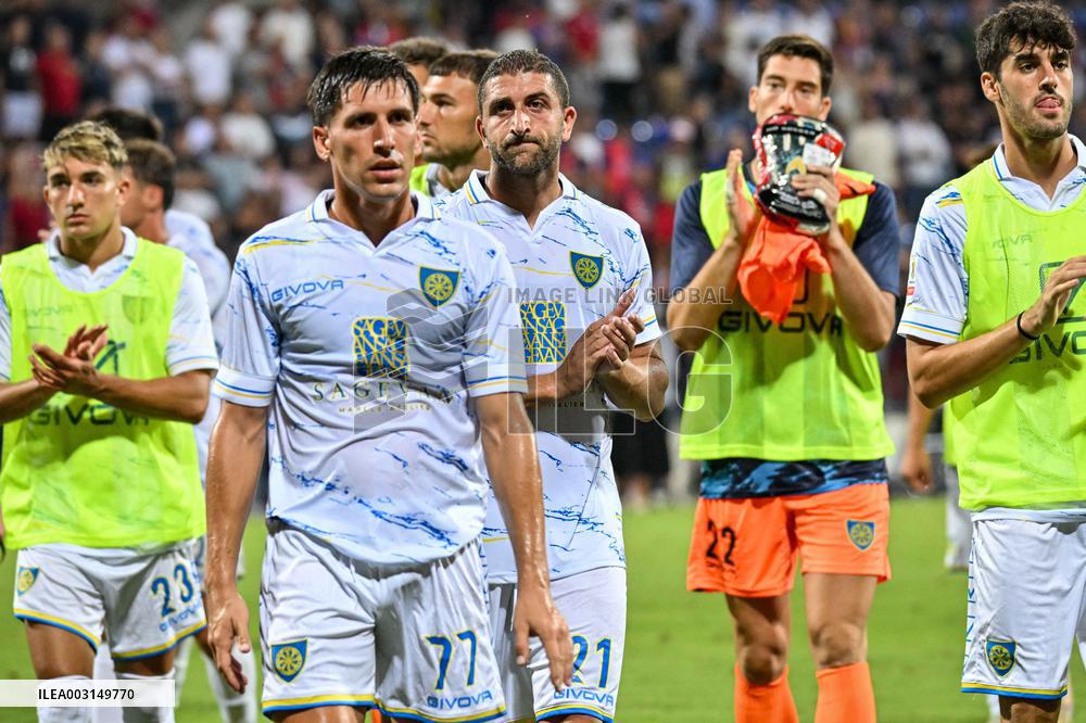Italian football Coppa Italia match - Cagliari Calcio vs Carrarese Calcio