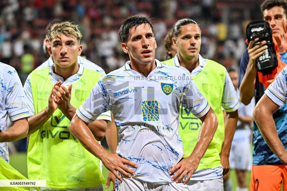 Italian football Coppa Italia match - Cagliari Calcio vs Carrarese Calcio