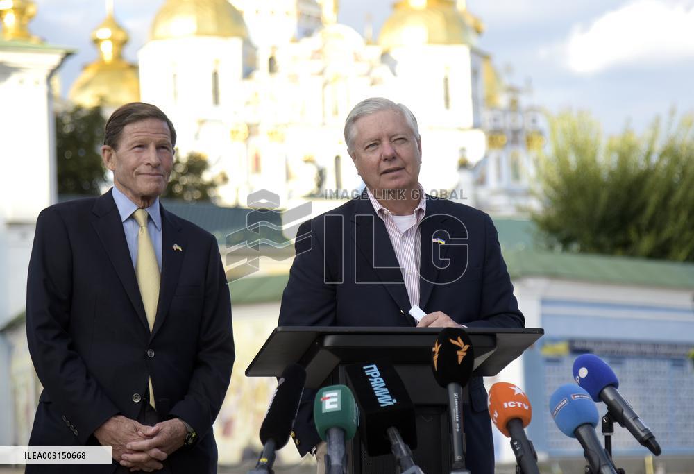 Briefing of US Senators Lindsey Graham and Richard Blumenthal in Kyiv