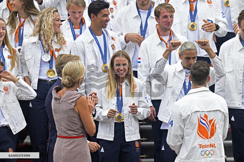 Royal Couple Receives Paris 2024 Medal Winners - The Hague