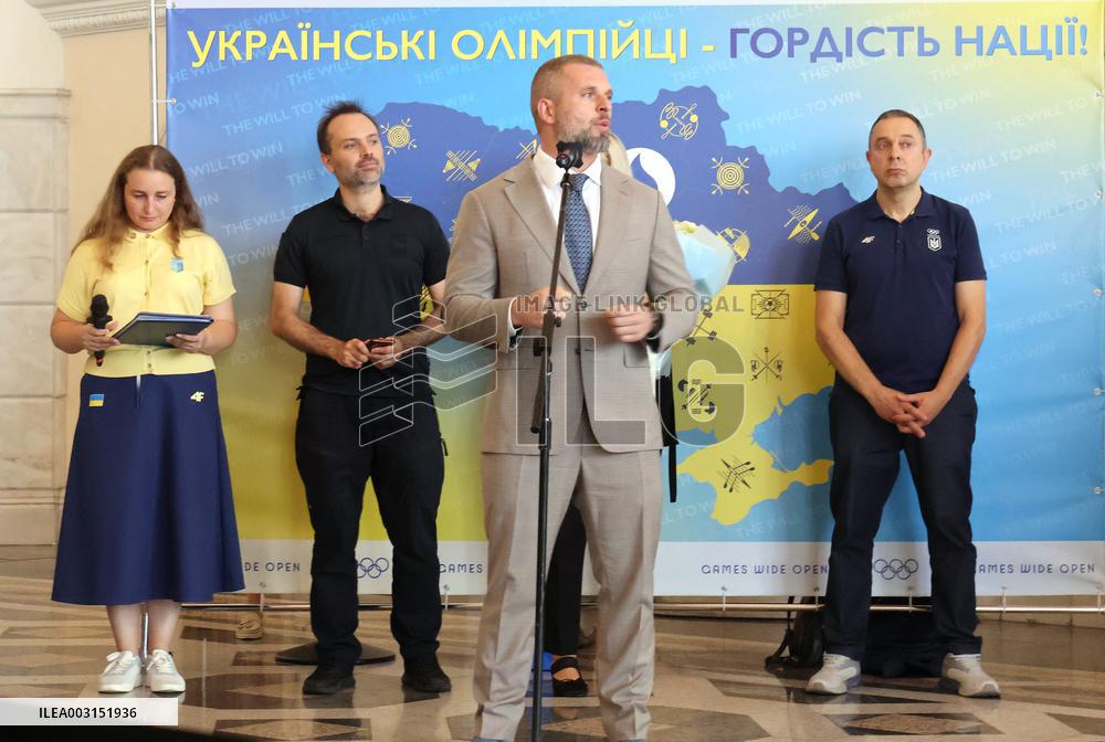 Team Ukraine athletes come home from Paris 2024 Olympics