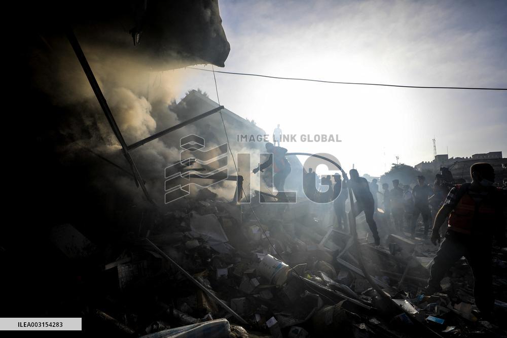 Files - Israeli Air Airstrikes In Khan Yunis - Gaza