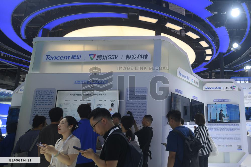 Tencent Booth at 2024 WAIC in Shanghai