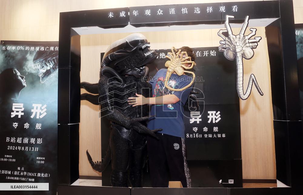 Hollywood Sci-fi Horror Film Alien: Romulus Screening in Shanghai