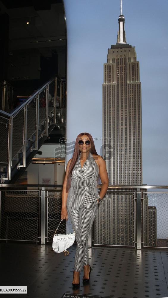 Garcelle Beauvais Visits The Empire State Building - NYC