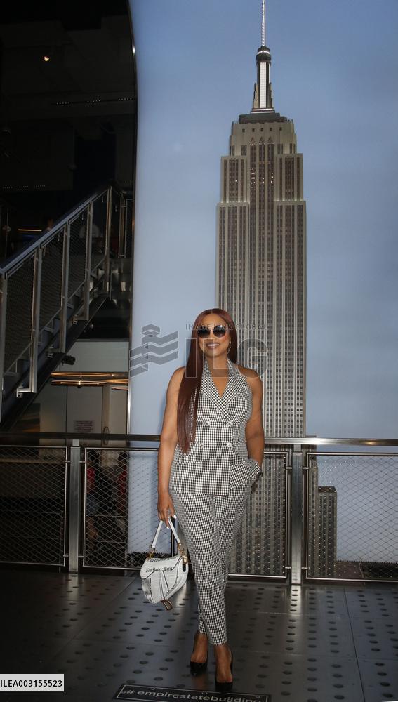 Garcelle Beauvais Visits The Empire State Building - NYC