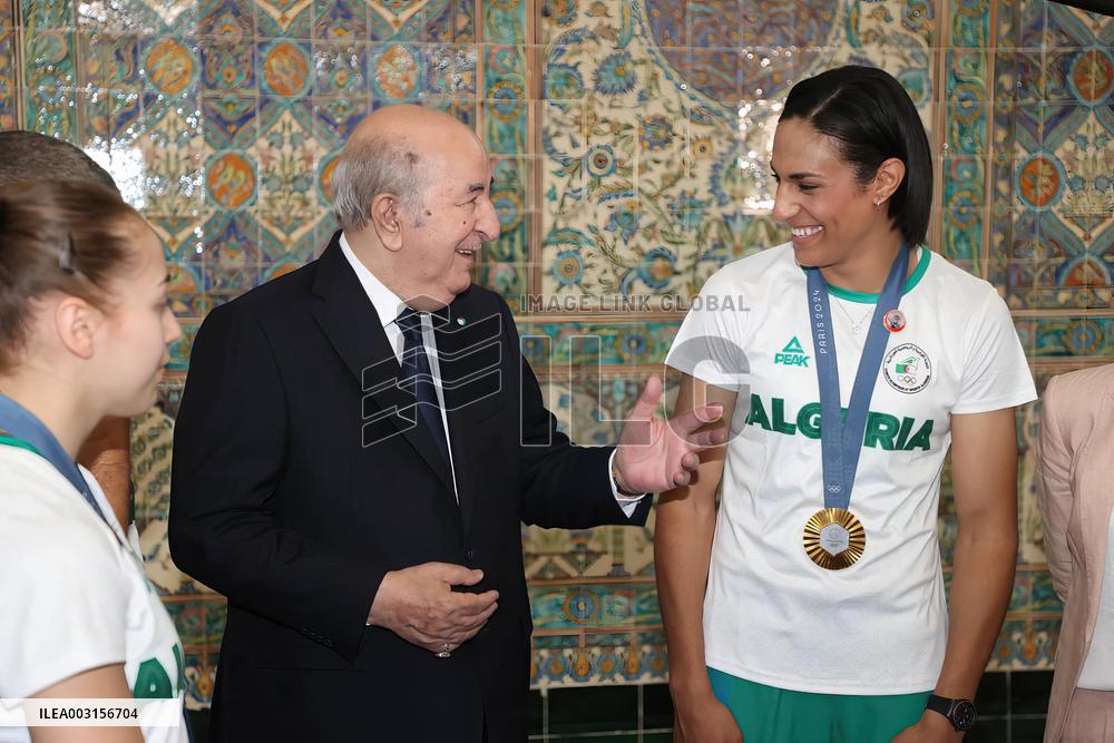 Algerian President Receives Imane Khelif And Other Medallists - Algiers