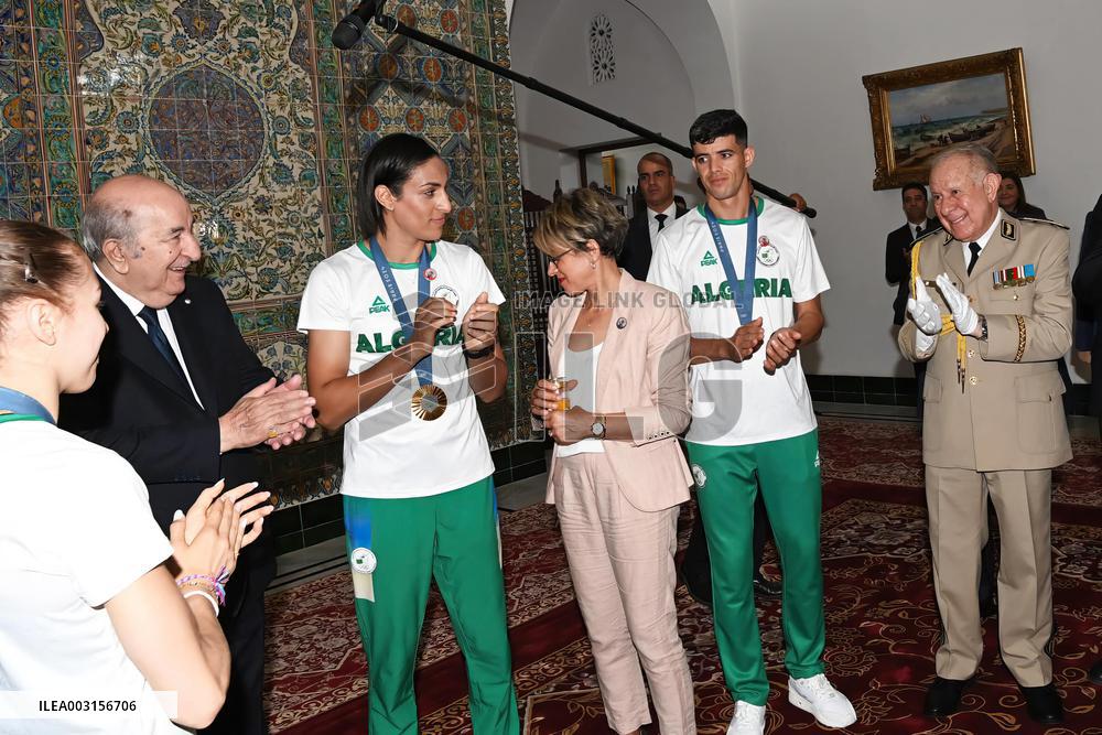 Algerian President Receives Imane Khelif And Other Medallists - Algiers