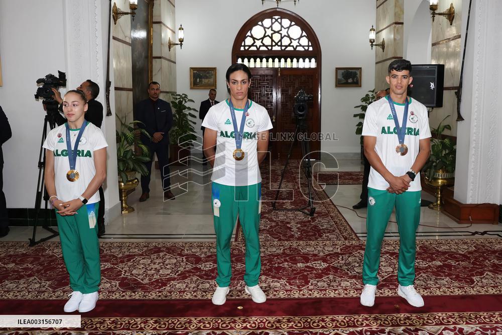 Algerian President Receives Imane Khelif And Other Medallists - Algiers