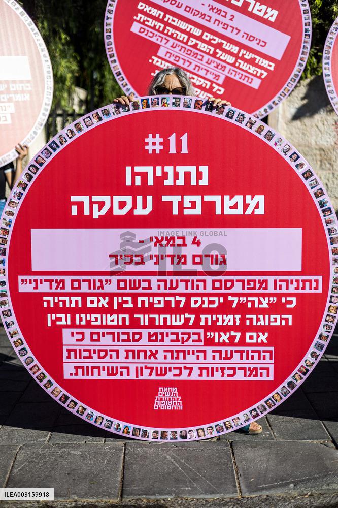 Israeli Women Protest for Hostage Deal - Jerusalem