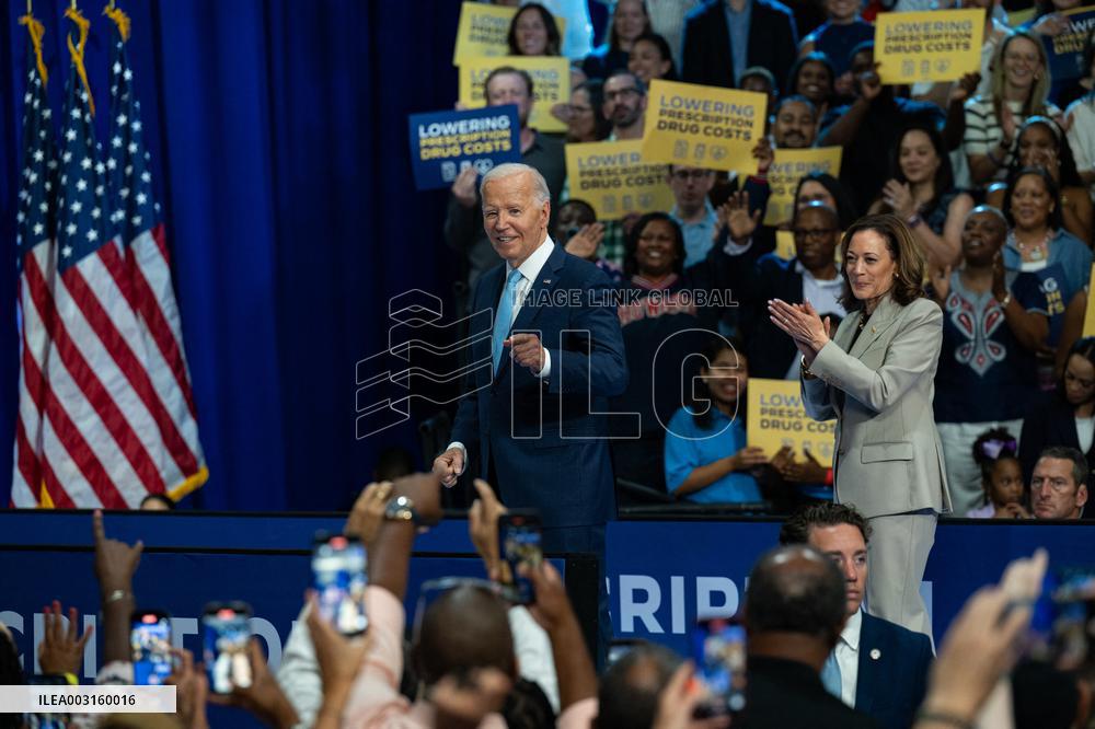 Harris And Biden Make First Joint Appearance Since Ticket Change - Maryland